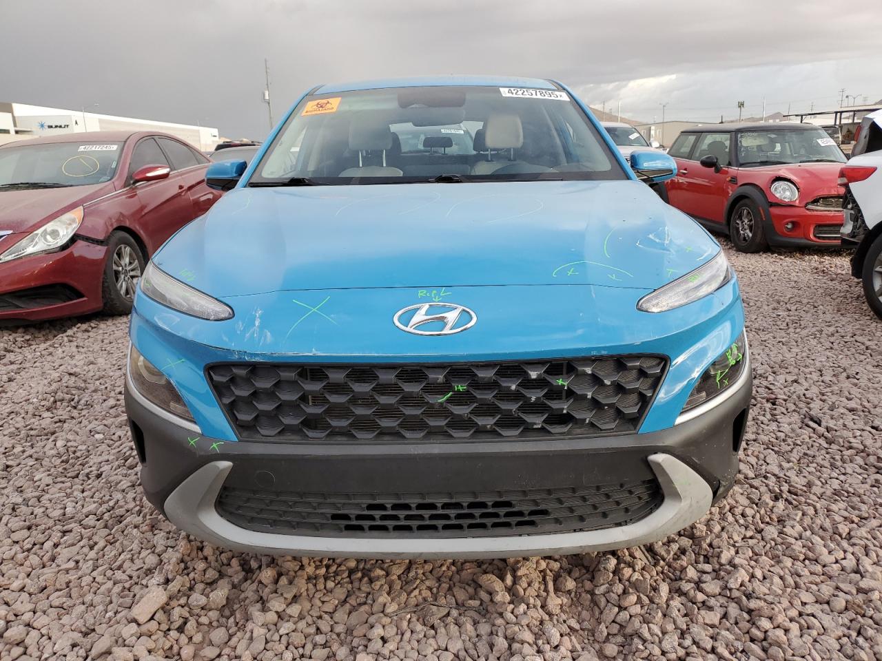 2022 HYUNDAI KONA SEL VIN:KM8K22ABXNU808771