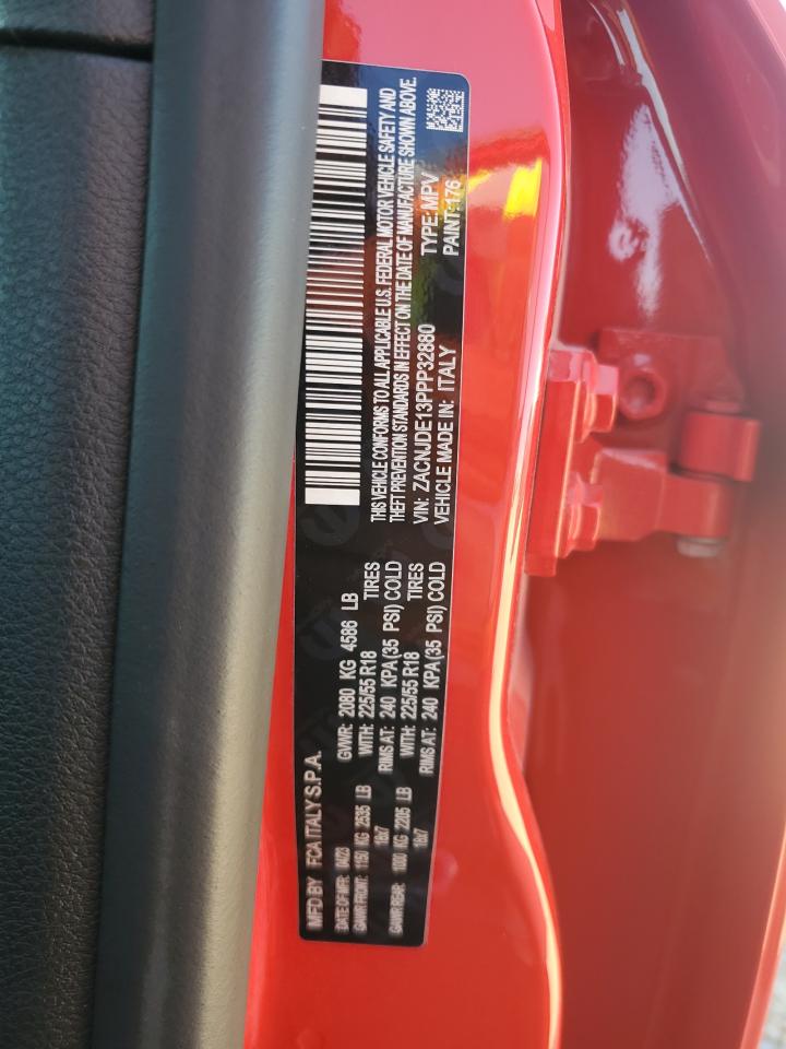 2023 JEEP RENEGADE ALTITUDE VIN:ZACNJDE13PPP32880