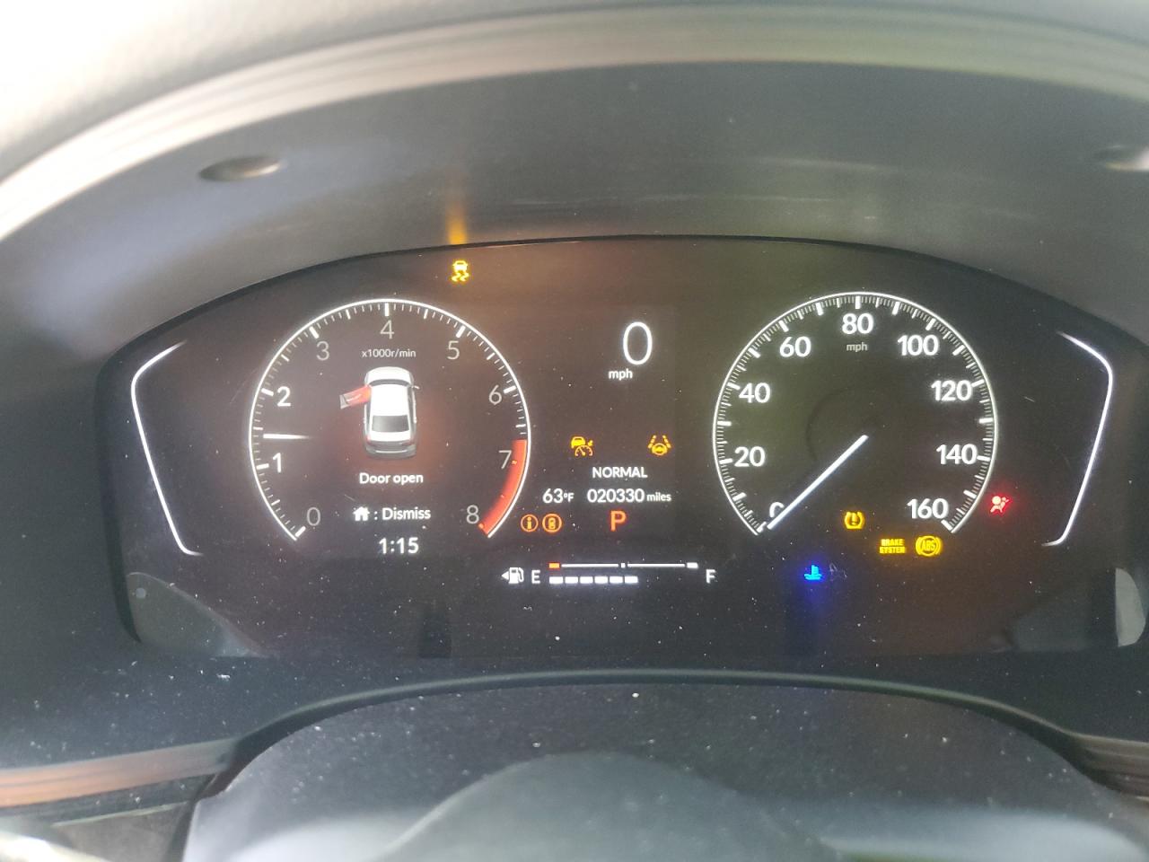 2023 HONDA CIVIC SPORT VIN:2HGFE2F52PH544162