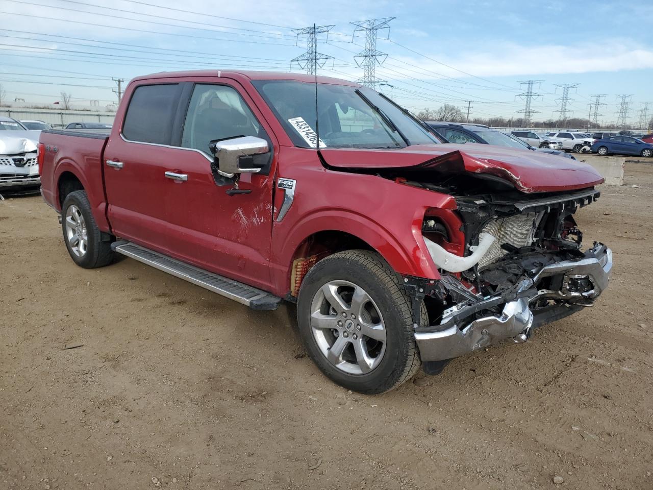 2022 FORD F150 SUPERCREW VIN:1FTFW1E89NKD60635