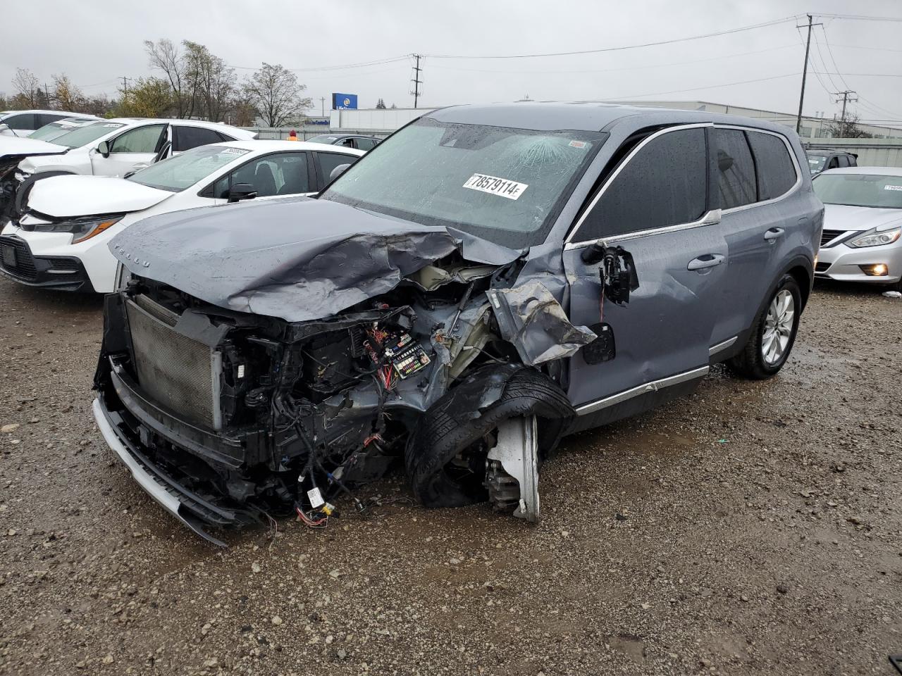 2022 KIA TELLURIDE LX VIN:5XYP2DHC4NG300785