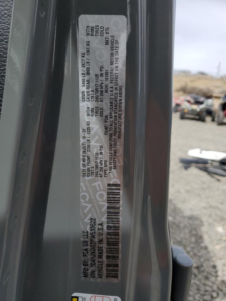 2023 JEEP WRANGLER SPORT VIN:1C4HJXDG2PW533622