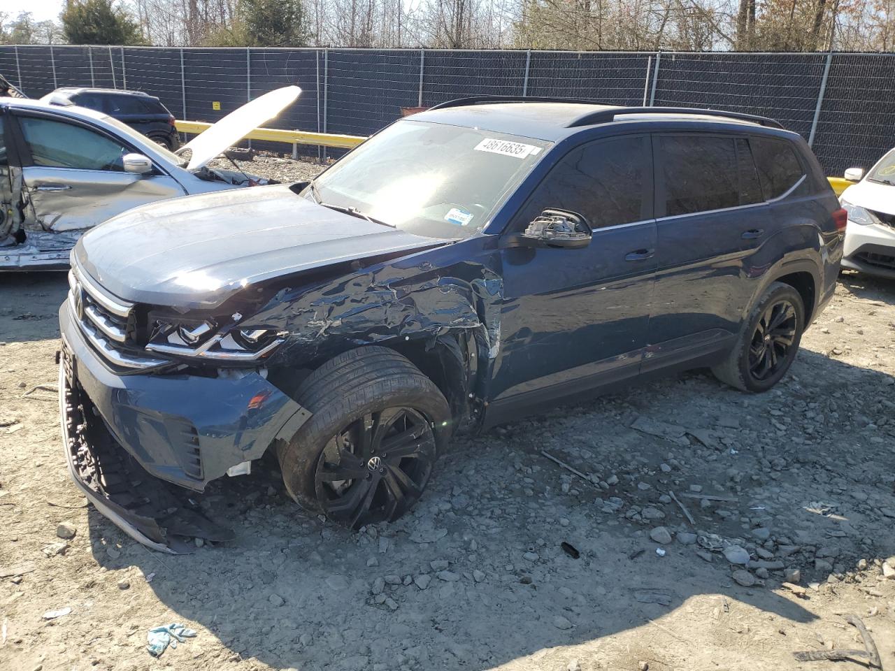 2022 VOLKSWAGEN ATLAS SE VIN:1V2KP2CA0NC514214