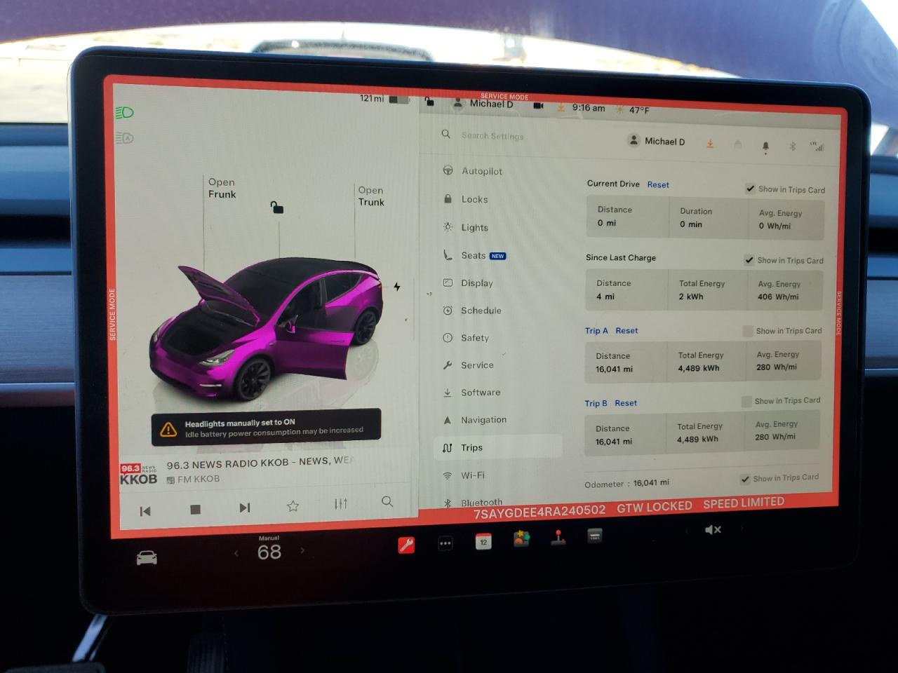 2024 TESLA MODEL Y  VIN:7SAYGDEE4RA240502