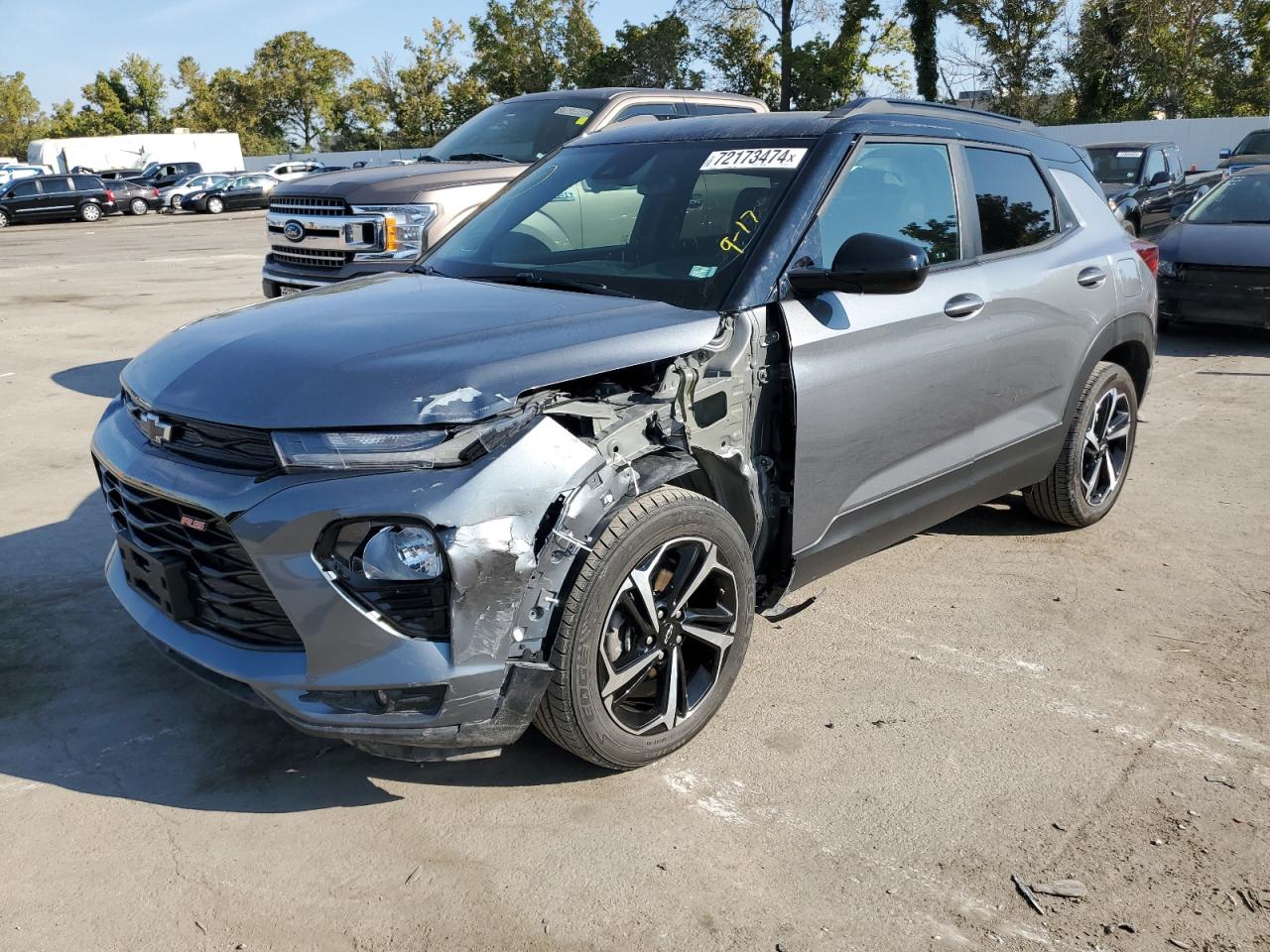 2022 CHEVROLET TRAILBLAZER RS VIN:KL79MTSL0NB018799