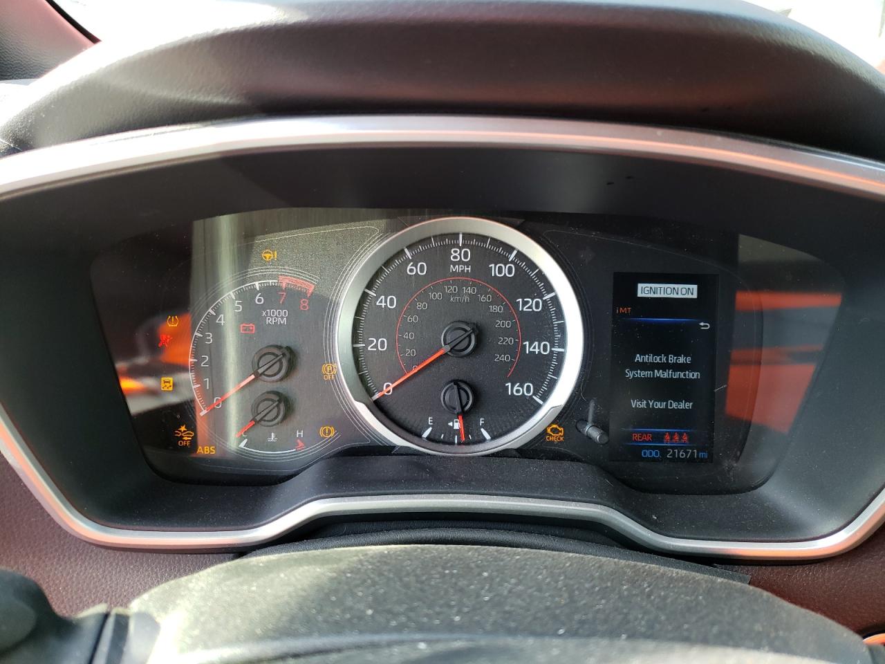 2022 TOYOTA COROLLA SE VIN:JTNB4MBE2N3160704