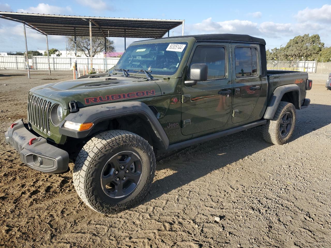 2023 JEEP GLADIATOR RUBICON VIN:1C6JJTBG0PL525735