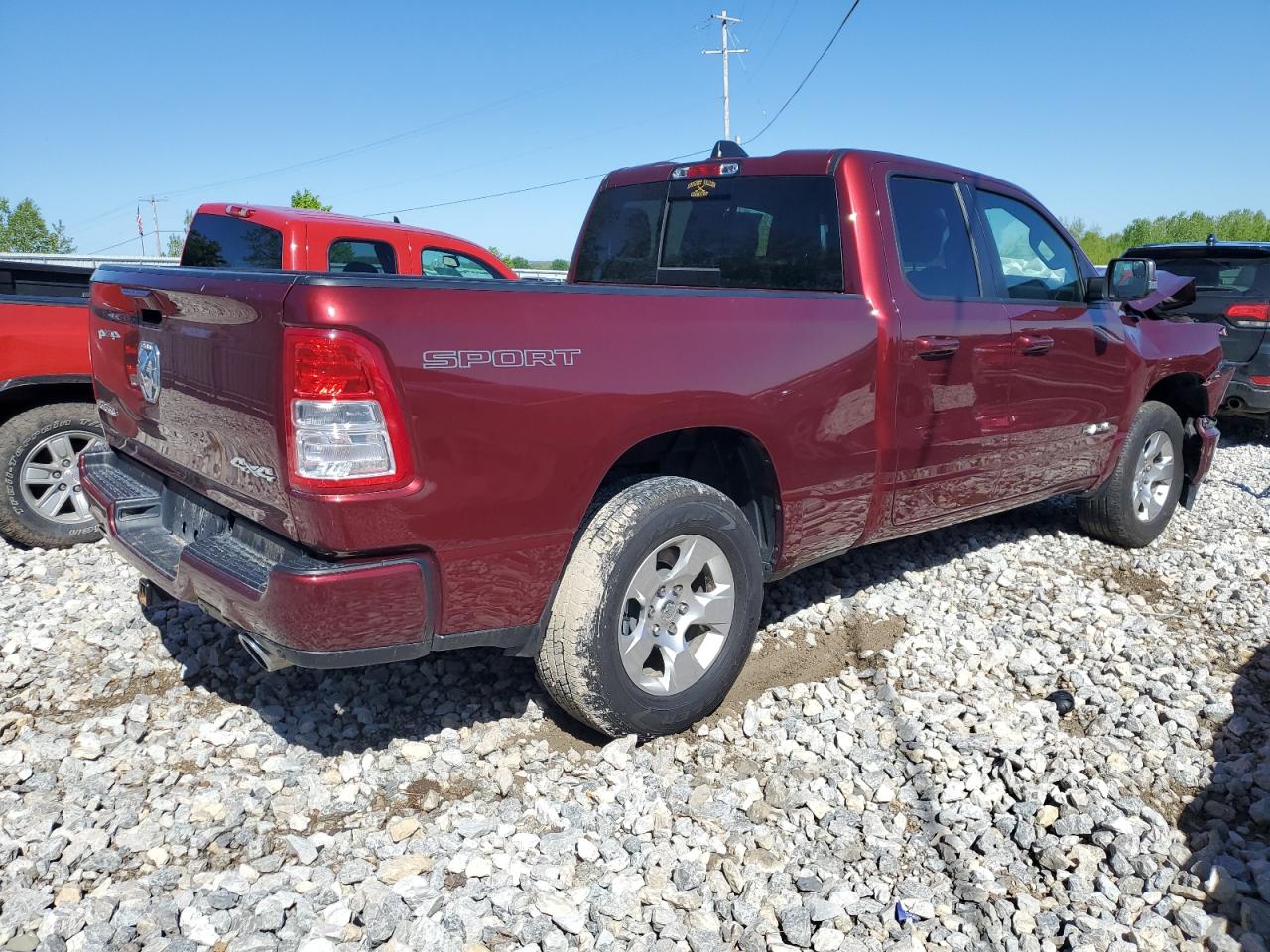 2022 RAM 1500 BIG HORN/LONE STAR VIN:1C6SRFBT0NN176749