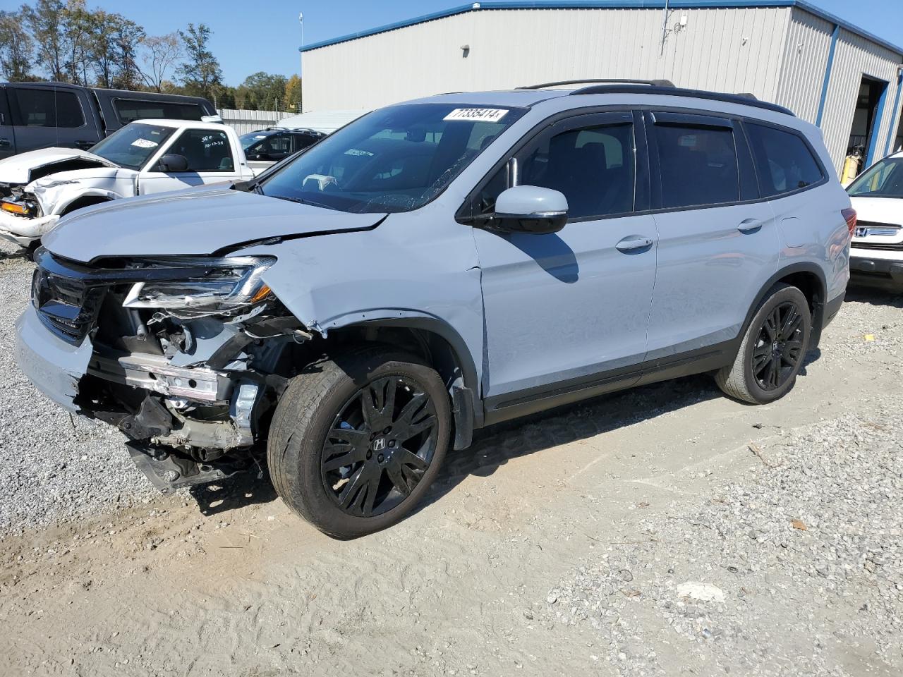 2022 HONDA PILOT BLACK VIN:5FNYF6H73NB039423