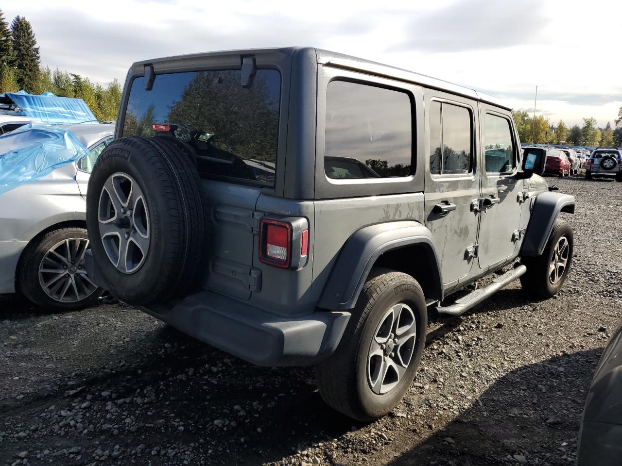 2022 JEEP WRANGLER UNLIMITED SPORT VIN:1C4HJXDGXNW142263