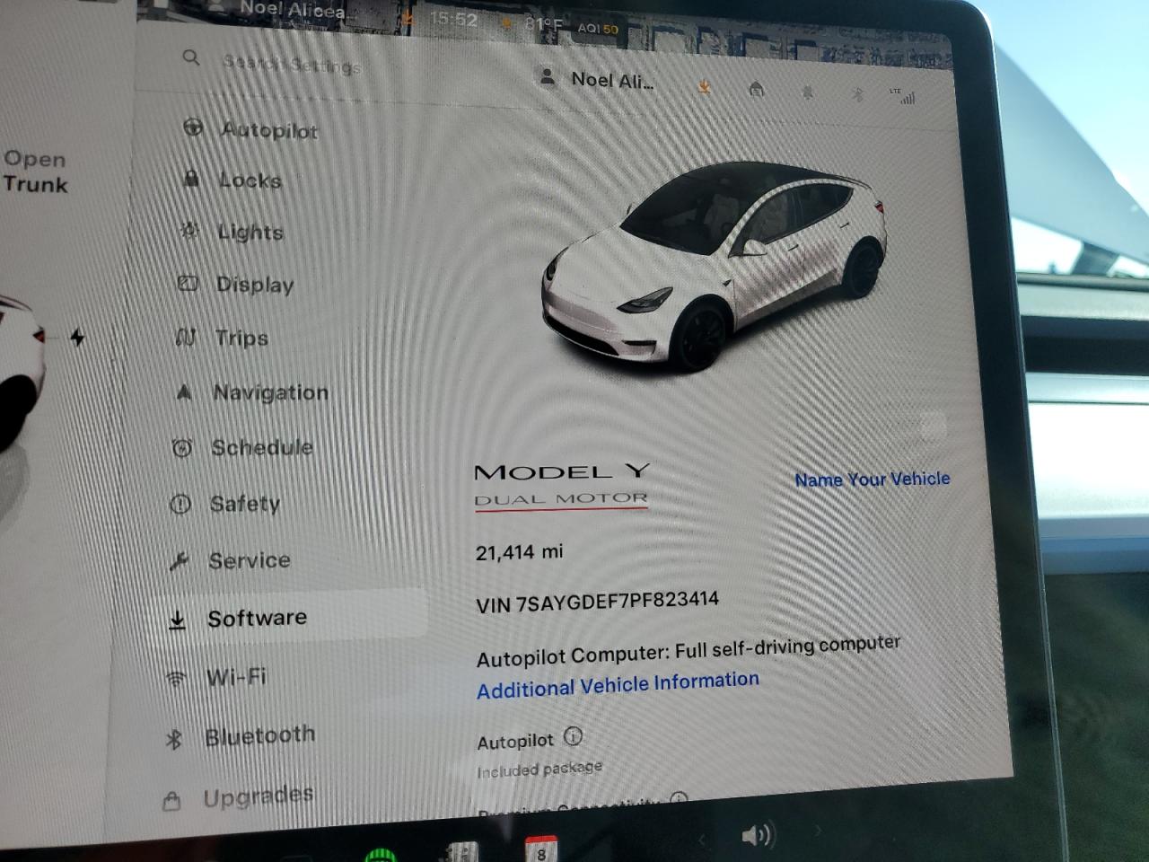 2023 TESLA MODEL Y  VIN:7SAYGDEF7PF823414