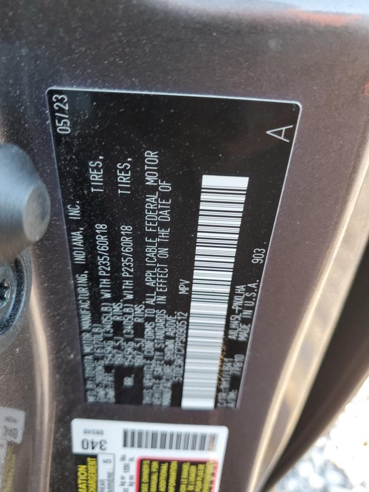 2023 TOYOTA SIENNA LIMITED VIN:5TDESKFC7PS090512