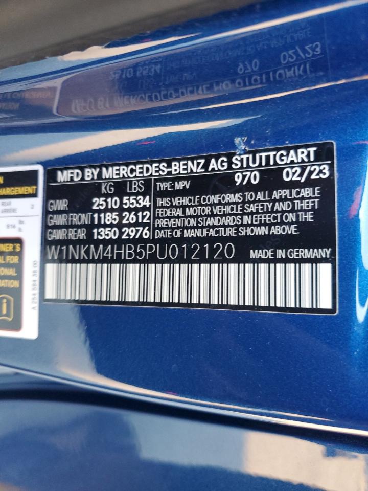 2023 MERCEDES-BENZ GLC 300 4MATIC VIN:W1NKM4HB5PU012120