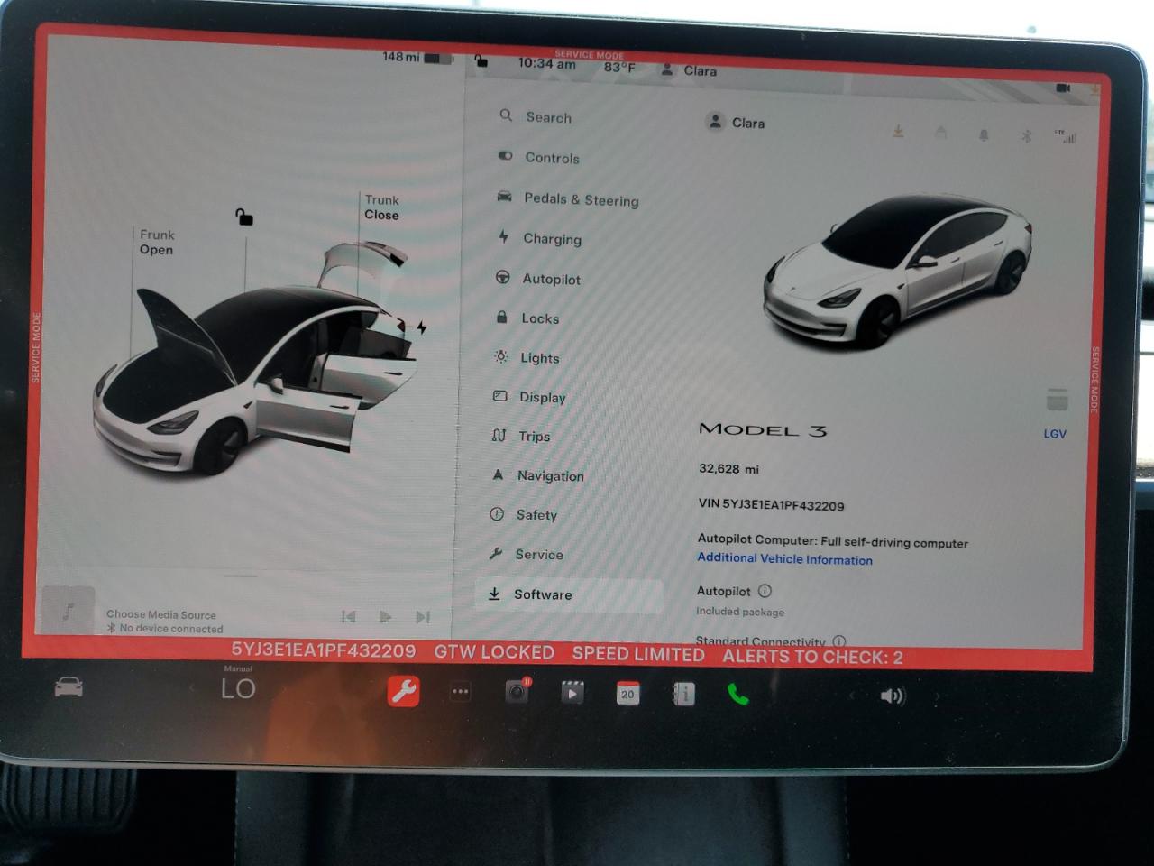 2023 TESLA MODEL 3  VIN:5YJ3E1EA1PF432209