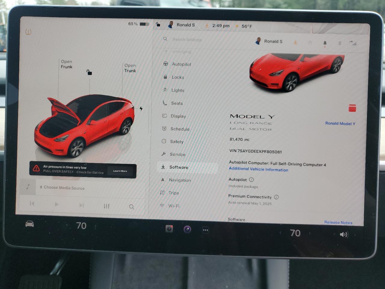 2023 TESLA MODEL Y  VIN:7SAYGDEEXPF805061