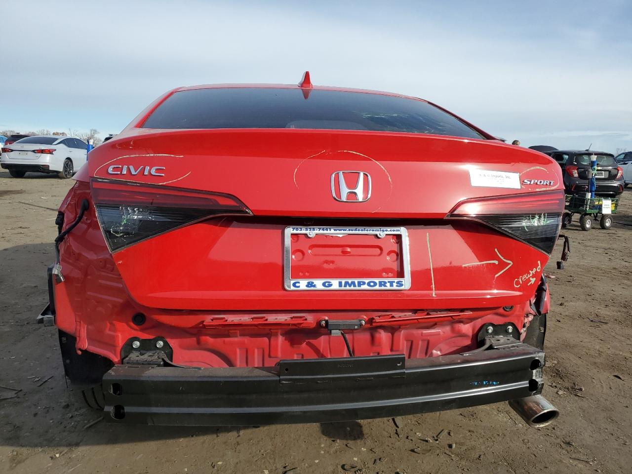 2023 HONDA CIVIC SPORT VIN:2HGFE2F55PH514024