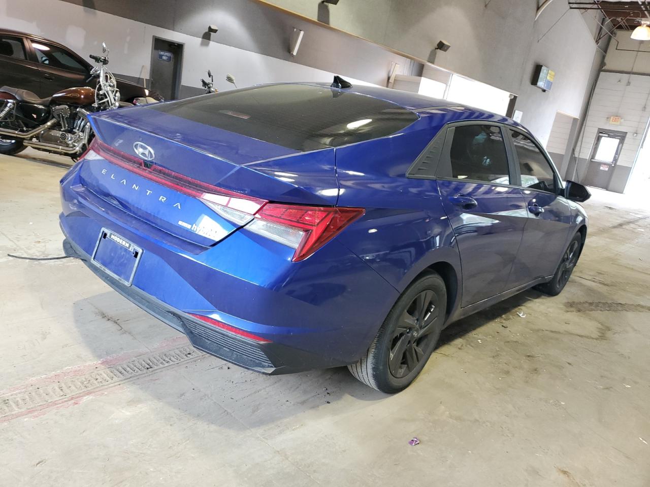 2022 HYUNDAI ELANTRA BLUE VIN:KMHLM4AJ0NU013357