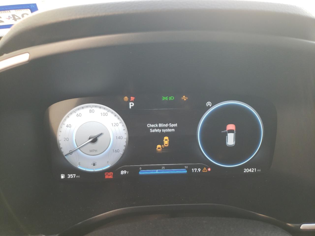 2022 HYUNDAI SANTA FE SEL VIN:5NMS6DAJ1NH455260
