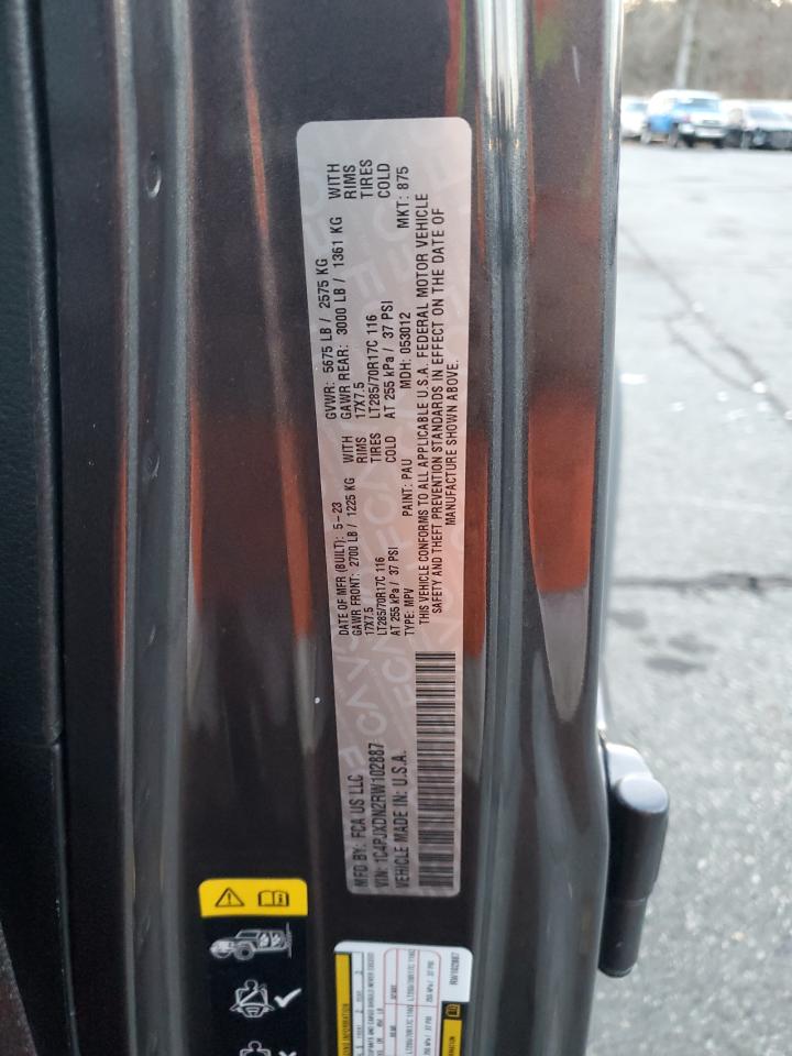 2024 JEEP WRANGLER SPORT VIN:1C4PJXDN2RW102887
