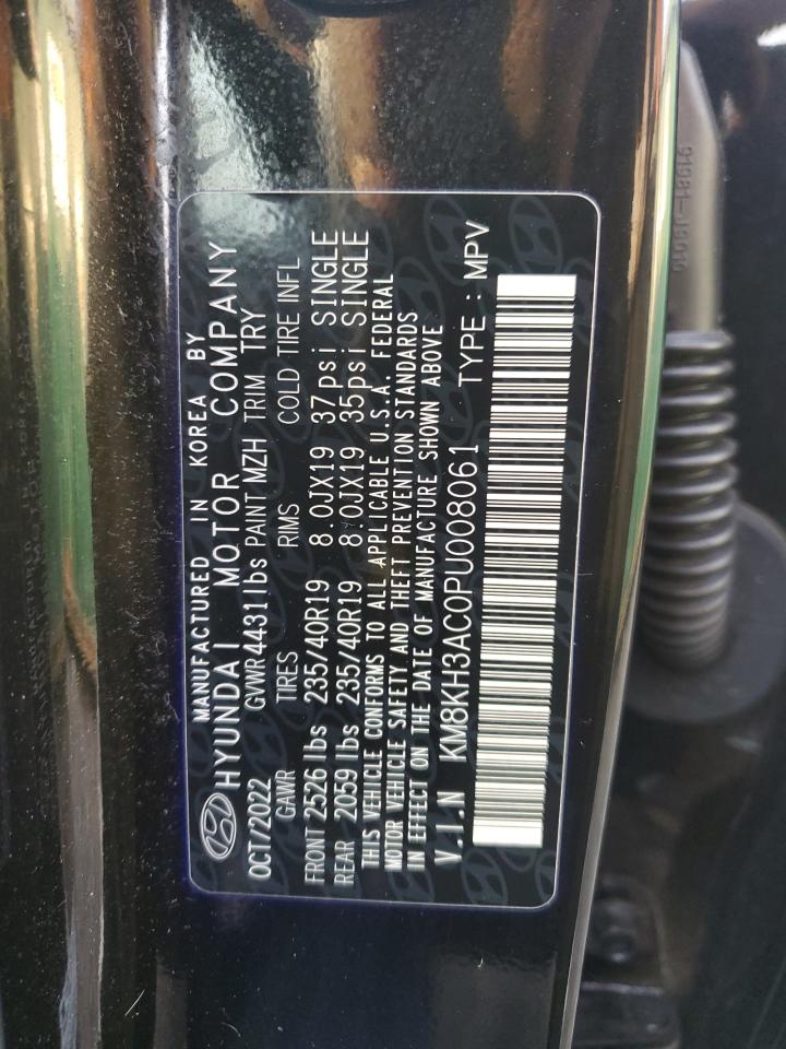 2023 HYUNDAI KONA N BASE VIN:KM8KH3AC0PU008061