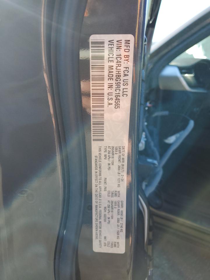 2024 JEEP GRAND CHEROKEE LIMITED VIN:1C4RJHBG9RC164565