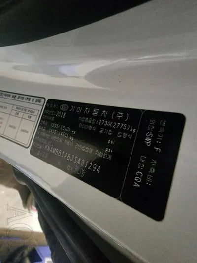 2018 Kia Carnival KNAMB81ABJS431294 VIN:KNAMB81ABJS431294
