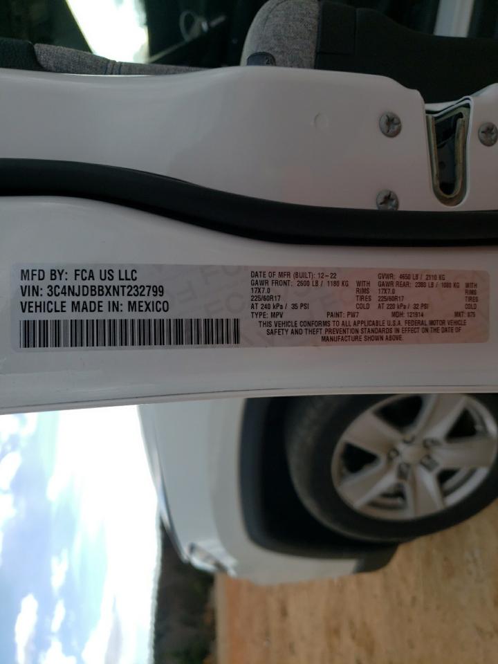 2022 JEEP COMPASS LATITUDE VIN:WP1AA2A59RLB10479