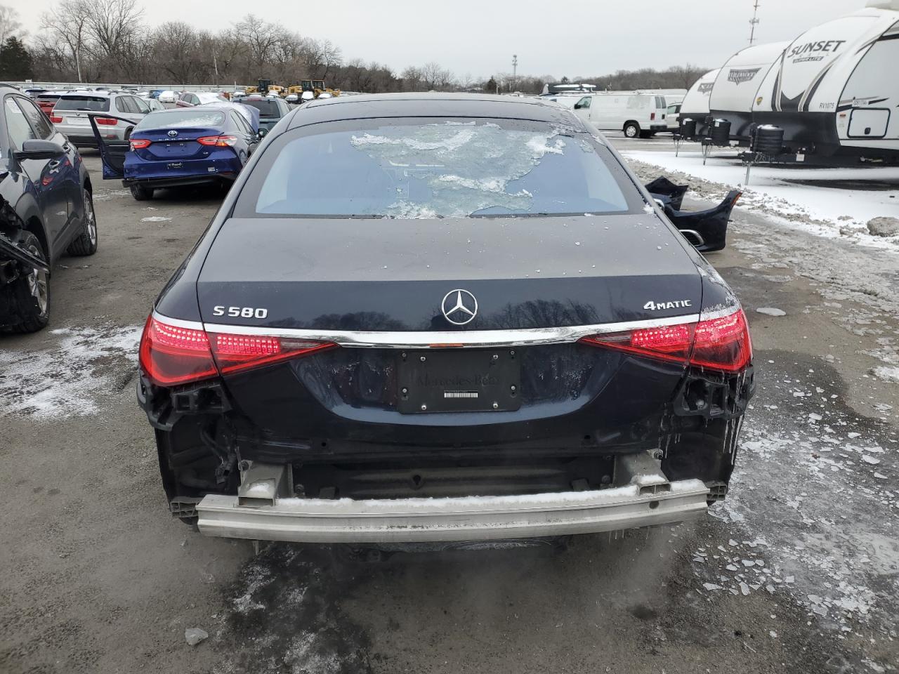 2022 MERCEDES-BENZ S 580 4MATIC VIN:W1K6G7GB2NA110383