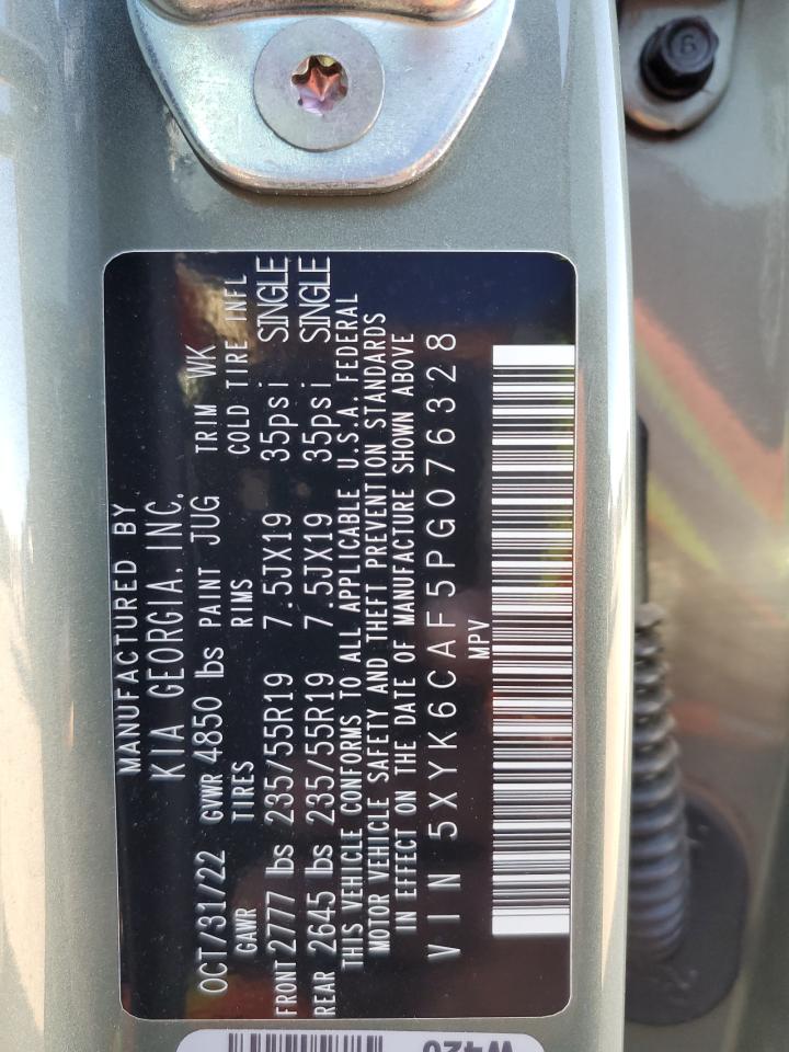 2023 KIA SPORTAGE X LINE VIN:5XYK6CAF5PG076328