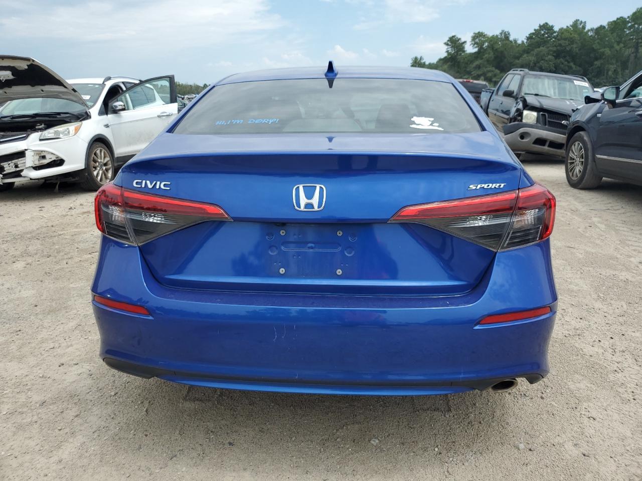 2022 HONDA CIVIC SPORT VIN:2HGFE2F50NH601620