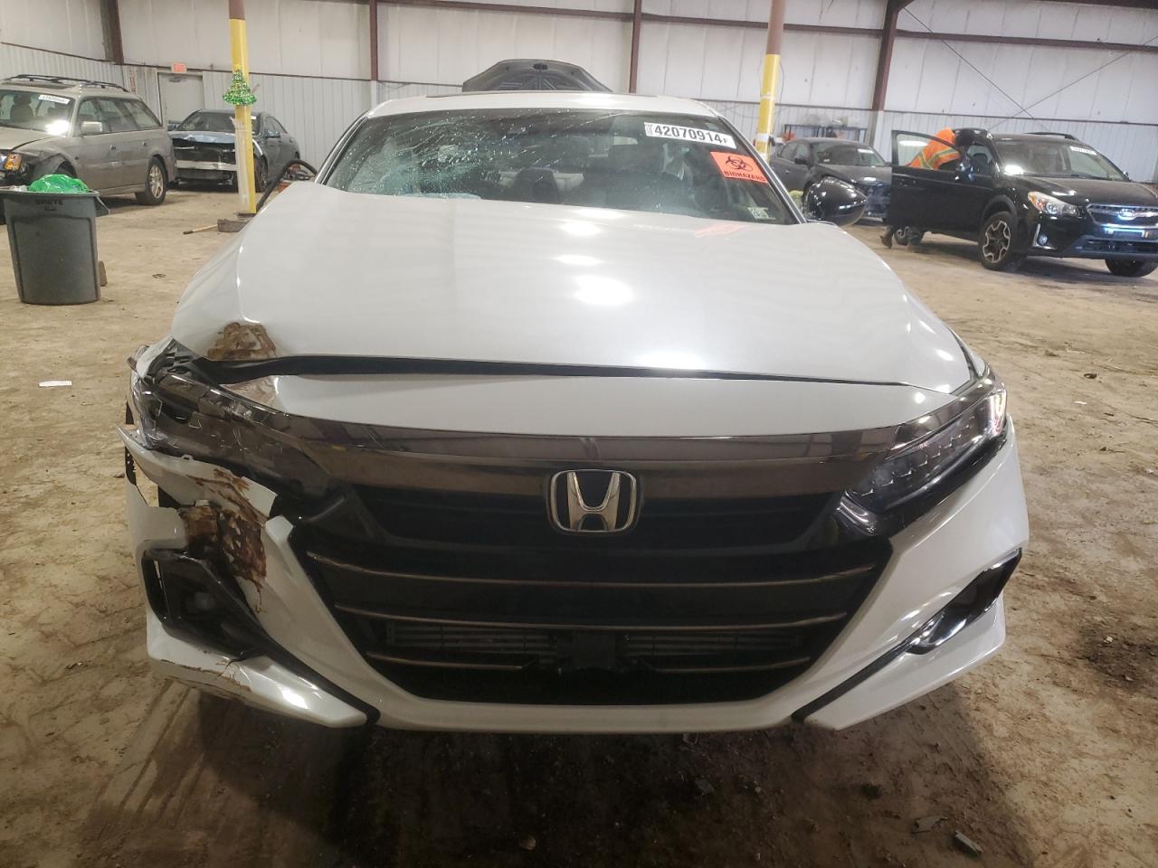 2022 HONDA ACCORD SPORT VIN:1HGCV2F39NA020908