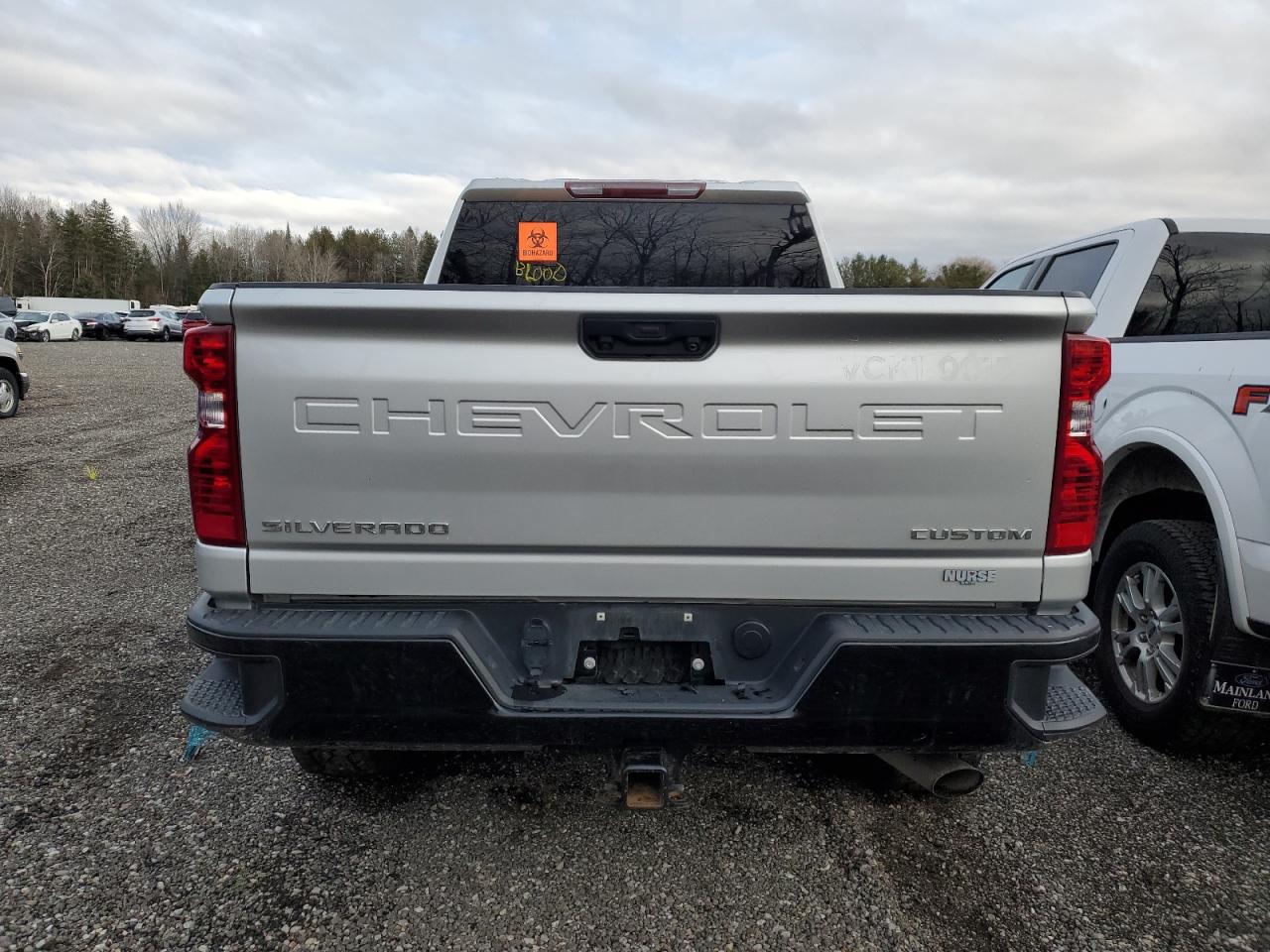 2022 CHEVROLET SILVERADO K2500 CUSTOM VIN:2GC4YME7XN1240191