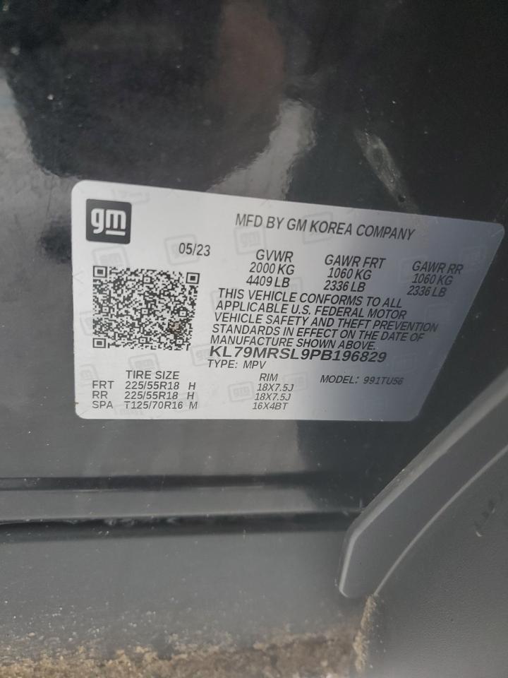 2023 CHEVROLET TRAILBLAZER LT VIN:KL79MRSL9PB196829