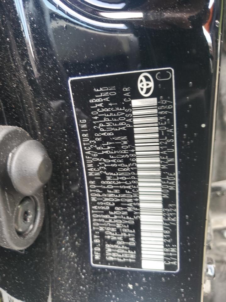 2023 TOYOTA COROLLA SE VIN:5YFS4MCE8PP156847