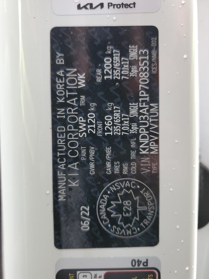 2023 KIA SPORTAGE LX VIN:KNDPU3AF1P7083513