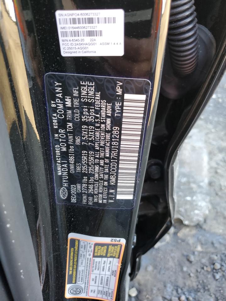 2024 HYUNDAI TUCSON SEL CONVENIENCE VIN:KM8JCCD17RU181289