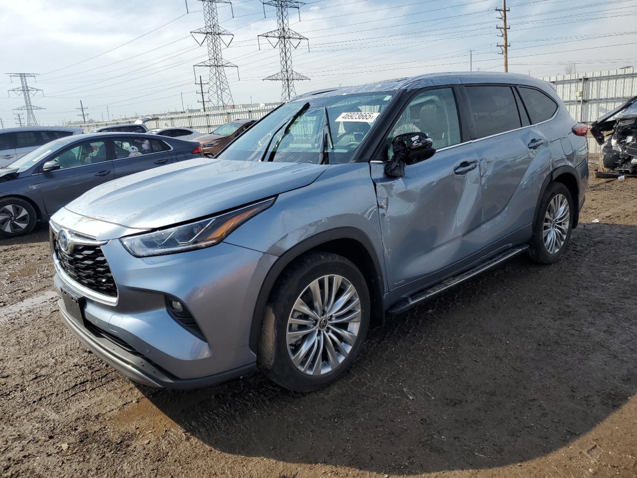 2022 TOYOTA HIGHLANDER HYBRID PLATINUM VIN:5TDEBRCH7NS083565