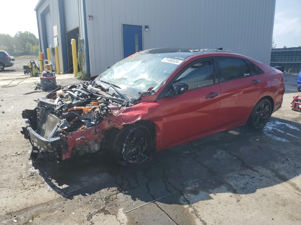 2022 HYUNDAI ELANTRA BLUE VIN:KMHLM4AJ3NU024062