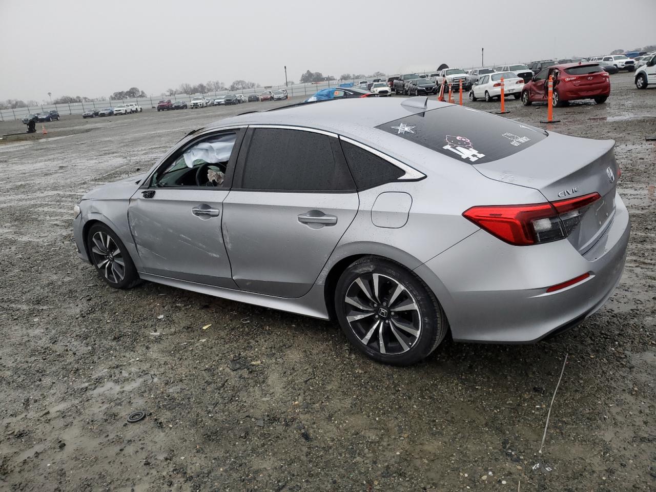 2022 HONDA CIVIC EX VIN:JHMFE1F75NX007061
