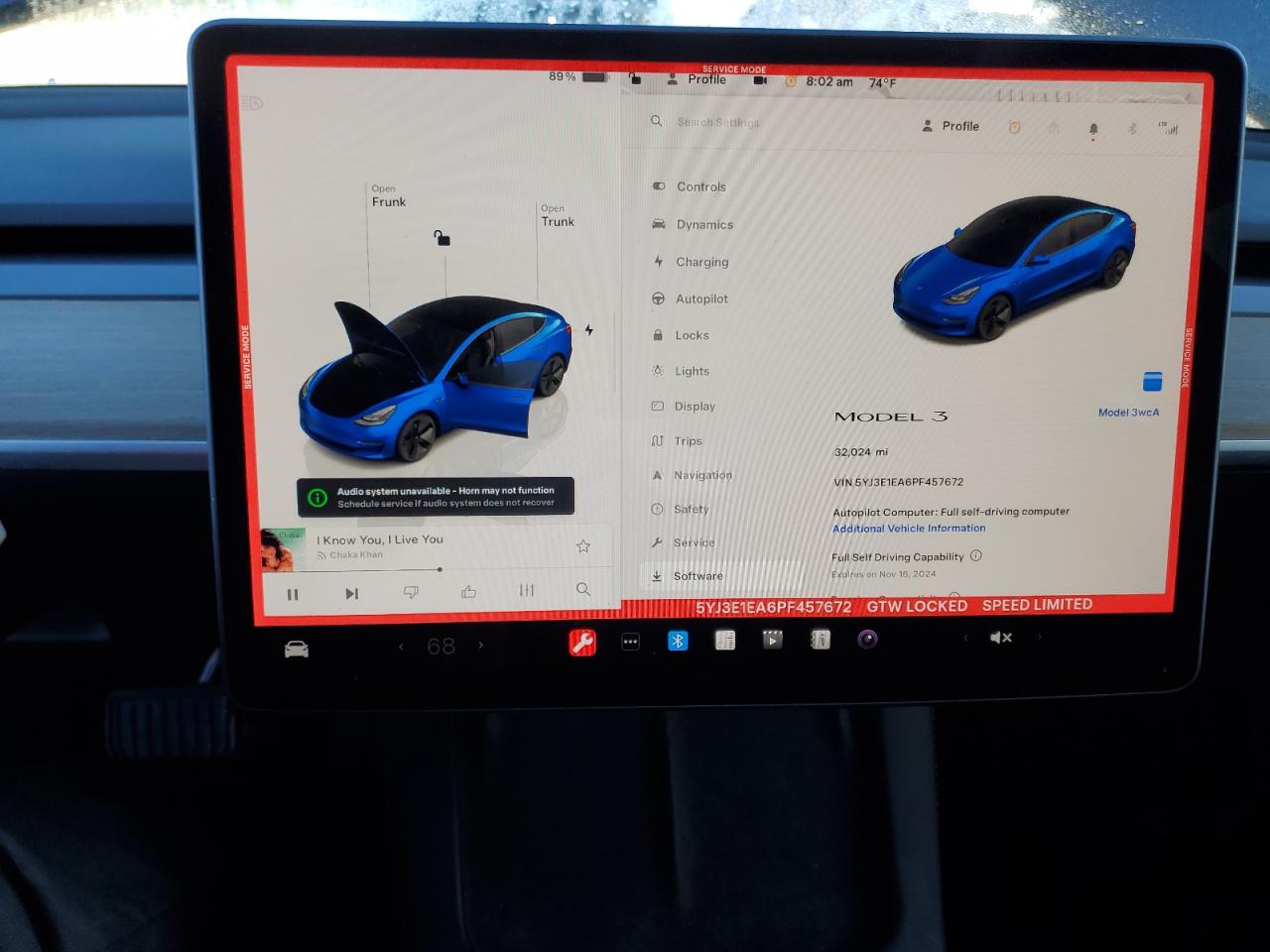 2023 TESLA MODEL 3  VIN:5YJ3E1EA6PF457672