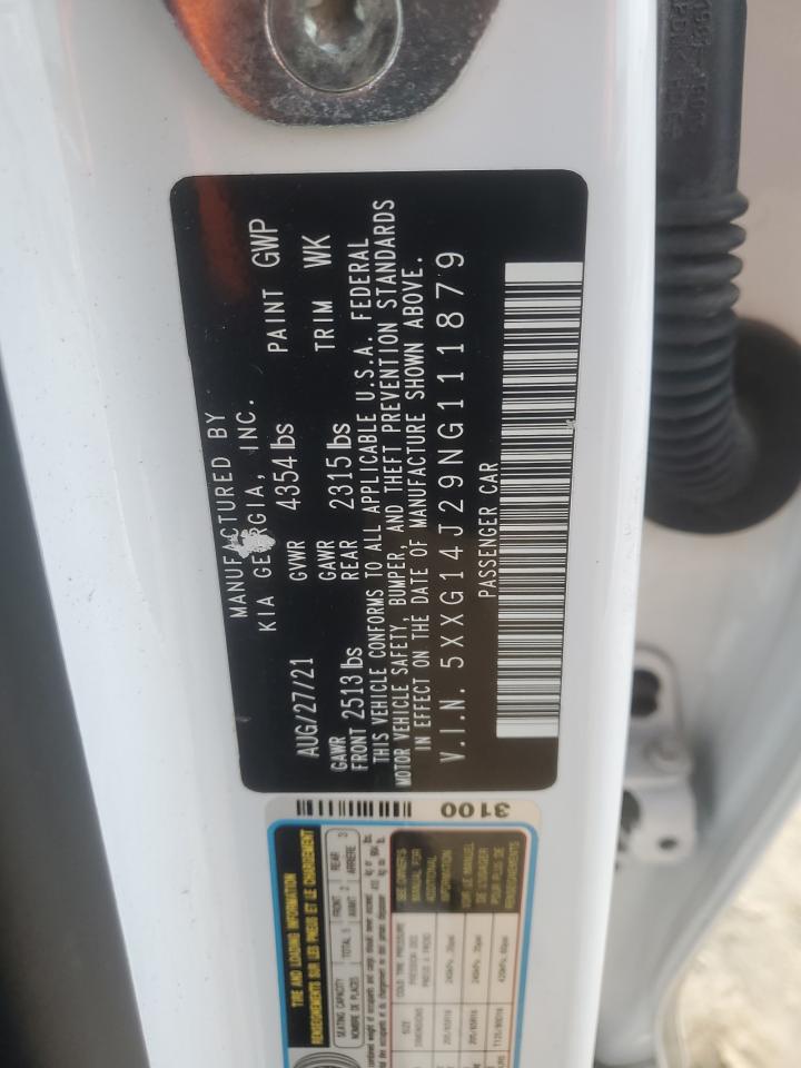 2022 KIA K5 LXS VIN:5XXG14J29NG111879