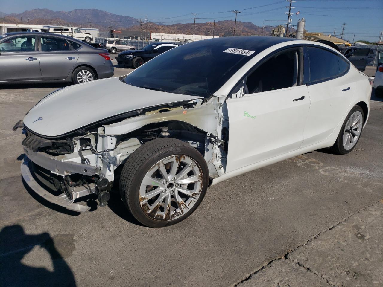 2022 TESLA MODEL 3  VIN:5YJ3E1EAXNF358687