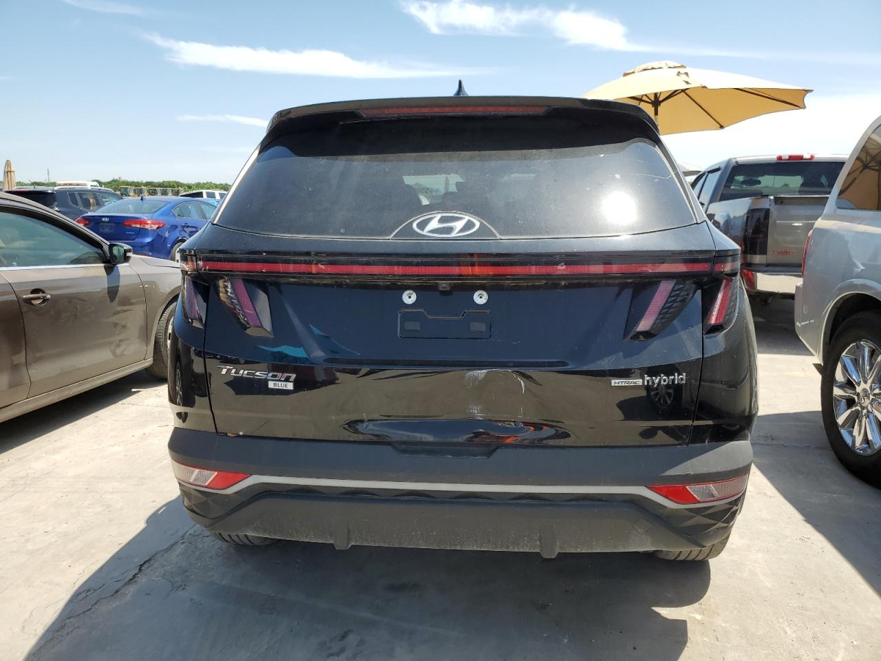 2022 HYUNDAI TUCSON BLUE VIN:KM8JBCA18NU020788