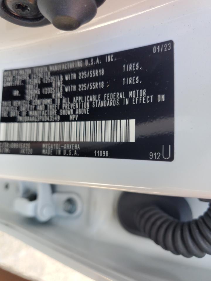 2023 TOYOTA COROLLA CROSS XLE VIN:7MUDAAAG3PV043549