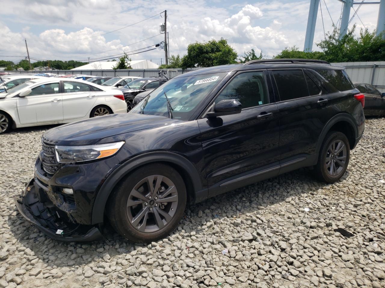 2022 FORD EXPLORER XLT VIN:1FMSK8DH5NGA67625