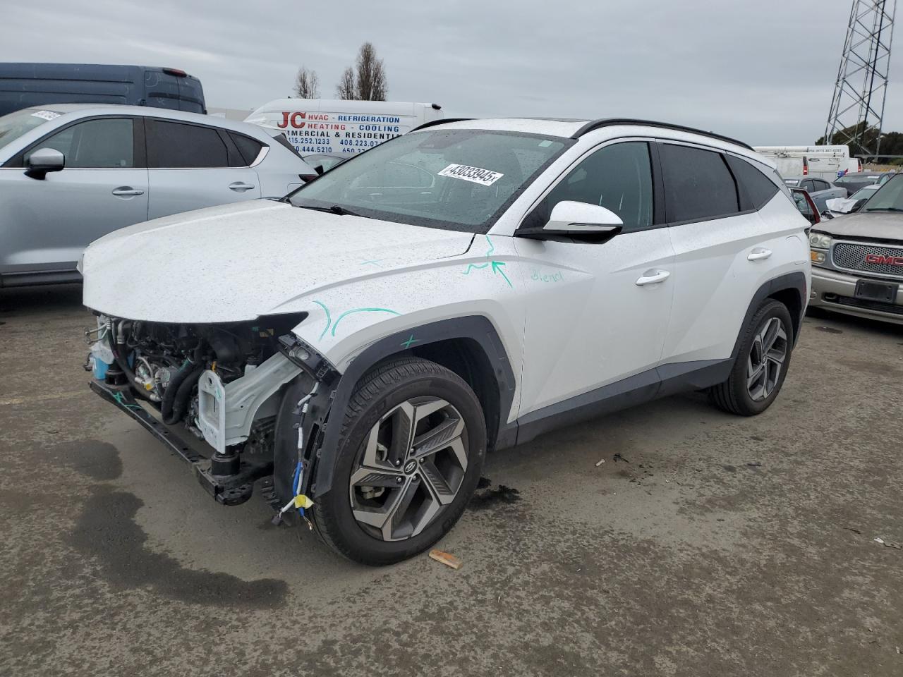 2022 HYUNDAI TUCSON SEL VIN:5NMJCCAE7NH148953