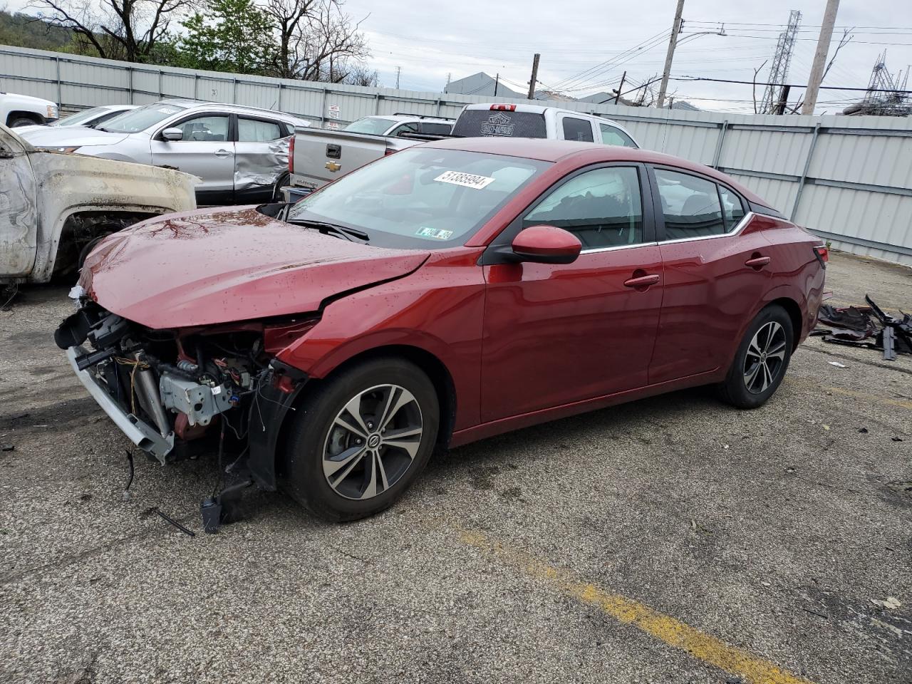 2023 NISSAN SENTRA SV VIN:3N1AB8CV1PY311637