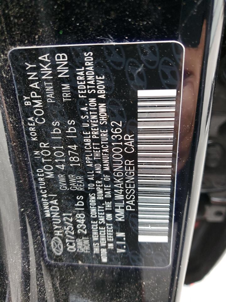 2022 HYUNDAI ELANTRA N  VIN:KMHLW4AK6NU001362