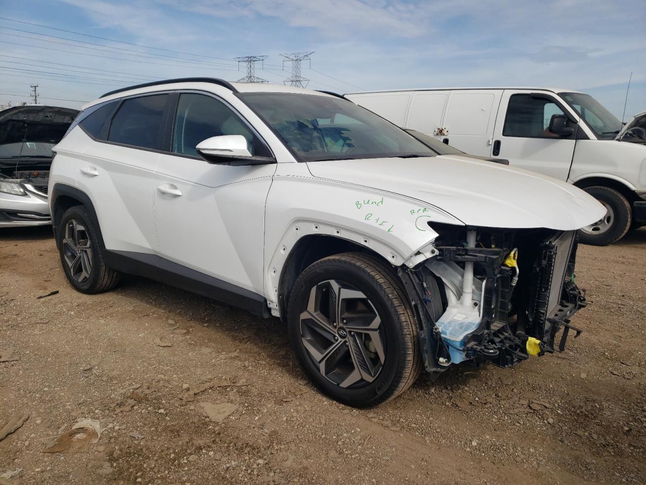 2022 HYUNDAI TUCSON SEL VIN:5NMJCCAE2NH126293