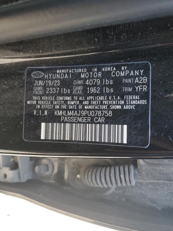 2023 HYUNDAI ELANTRA BLUE VIN:KMHLM4AJ9PU078758